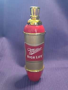 Miller High Life Red & Gold Mini Tap Handle